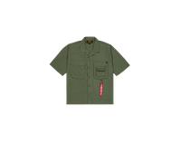 Alpha Industries - Aloha Safari Short Sleeve - Hemd - Dark Olive S