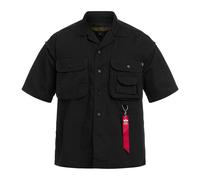 Alpha Industries Aloha Safari Shirt Größe S Schwarz