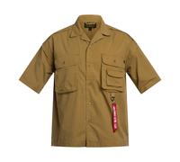 Alpha Industries - Aloha Safari Short Sleeve Hemd - Khaki M