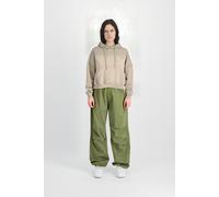 Alpha Industries Alpha Essentials Rubber Logo Hoodie Women Größe XS - Beige