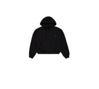Alpha Industries Alpha Essentials Rubber Logo Oversized Hoodie Größe L Schwarz