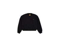Alpha Industries Alpha Essentials Rubber Logo Oversized Sweatshirt Größe L Schwarz
