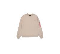 Sweater ALPHA INDUSTRIES "Alpha Industries Men - Sweatshirts Alpha Essentials RL Sweater" Gr. 2XL, beige (vintage sand) Herren Sweatshirts (54709516-XXL) vintage sand