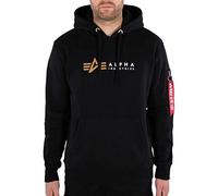 Alpha Industries Alpha Label Hoody Kapuzensweat für Herren Black