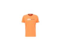 T-Shirt ALPHA INDUSTRIES "Alpha Industries Men - T-Shirts Alpha Label T PP" Gr. L, orange (tangerine) Herren Shirts T-Shirts (75428823-L) tangerine