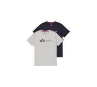 Alpha Industries Herren Alpha Label T-Shirt 2er Pack