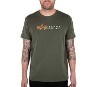 Alpha Industries Alpha Label T T-Shirt für Herren Dark Olive