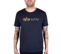 Alpha Industries Alpha Label T T-Shirt für Herren Rep.Blue