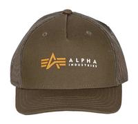 Alpha Industries Alpha Label Trucker Cap Trucker Cap für Herren Dark Olive