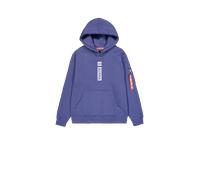 Alpha Industries - Alpha Puff Print Hoodie - Sweatshirt - Night Purple M