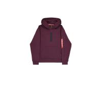 Hoodie ALPHA INDUSTRIES "Alpha Puff Print Hoodie", Herren, Gr. M, schwarz cherry, Obermaterial: 80% Baumwolle, 20% Polyester, regular fit, Sweatshirts Hoodie (16529753-M) schwarz cherry