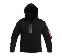 Alpha Industries - Alpha Puff Print Hoodie - Sweatshirt - Black 3XL