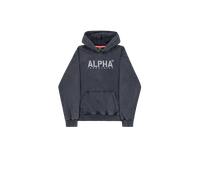 Alpha Industries Alpha Stencil Hoodie Größe 3XL Dunkelblau