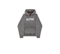 Alpha Industries Alpha Stencil Hoodie Größe M Schwarz