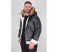 Alpha Industries B3 FL Hooded Jacke, schwarz, Größe XL