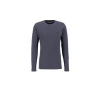 Alpha Industries Back Print Heavy LS Longsleeve für Herren Greyblack