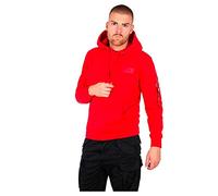 Alpha Industries Back Print Hoody Kapuzensweat für Herren Speed Red