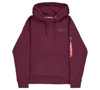 Alpha Industries - Back Print Hoody - Sweatshirt - Dark Cherry M
