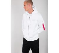 Alpha Industries Back Print Zip Hoody weiß XL