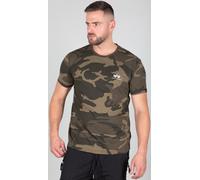 Alpha Industries Backprint Camo T-Shirt, mehrfarbig, Größe S für Männer