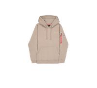Alpha Industries Backprint Hoodie Größe M Beige