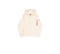 Alpha Industries Backprint Hoodie Größe M Weiß