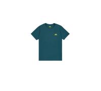 Rundhalsshirt ALPHA INDUSTRIES "Backprint T", Herren, Gr. M, deep petrol, Single Jersey, Obermaterial: 100% Baumwolle, bedruckt, regular fit normal, Rundhals, Shirts Rundhalsshirt (44461164-M) deep pe