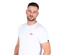 Alpha Industries Backprint T-Shirt weiß/rot XL