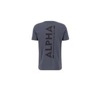 Alpha Industries Backprint T-Shirts in Gr. L in Grau