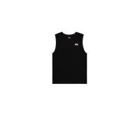 Muskelshirt ALPHA INDUSTRIES "Back Print Tank", Damen, Gr. XL, schwarz, Single Jersey, Obermaterial: 100% Baumwolle, bedruckt, regular fit normal, Rundhals, Shirts (33422723-XL) schwarz