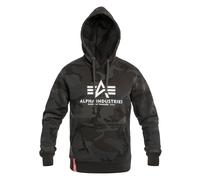 Alpha Industries - Basic Big Logo Camo Hoodie Kapuzenpullover - Black Camo XXL
