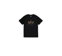 Alpha Industries Basic Big Logo Effect Print T-Shirt Größe 2XL Schwarz