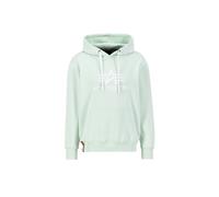 Alpha Industries Basic Big Logo Hoodie Größe 2XS Minzgrün