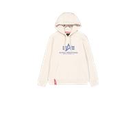 Alpha Industries Kapuzensweatshirt Basic Hoody Herren Gr. M Vintage Weiß 80% Baumwolle/20% Polyester