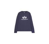 Alpha Industries Basic Big Logo Longsleeve Langarmshirt Größe 2XL Navy Blau