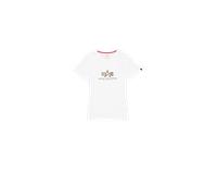 Alpha Industries Basic Big Logo Mirror Leo T-Shirt Größe L Weiß