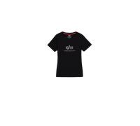 Alpha Industries Basic Big Logo Mirror Leo T-Shirt Größe XS Schwarz