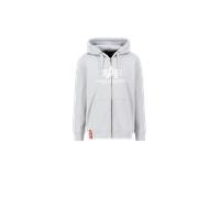 Alpha Industries Basic Big Logo PP Zip Hoodie Größe L Grau