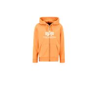 Alpha Industries Basic Big Logo PP Zip Hoodie Größe L Orange