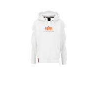 Hoodie ALPHA INDUSTRIES "Alpha Industries Men - Hoodies Basic Hoody Rubber" Gr. M, weiß (white) Herren Sweatshirts (94353330-M) white