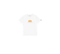 ALPHA INDUSTRIES Unisex Basic T Rubber Hose, weiß, XS