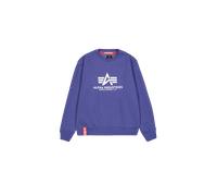Sweater ALPHA INDUSTRIES "Alpha Industries Men - Sweatshirts Basic Sweater", Herren, Gr. M, night lila, Obermaterial: 80% Baumwolle, 20% Polyester, regular fit, Sweatshirts (53639608-M) night lila