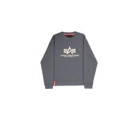 Alpha Industries "Basic Sweater", Baumwollmischung, regular fit (39794061-S) grauschwarz