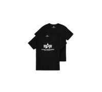 Alpha Industries Basic 2 Pack T-Shirt Männer in Gr. M in Schwarz