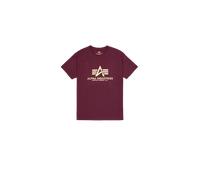 Alpha Industries Herren Basic T-Shirt, Dark Cherry, S