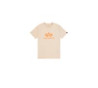 Alpha Industries Basic Big Logo T-Shirt Größe XL Beige