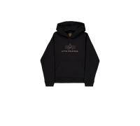 Alpha Industries Basic Big Logo TPU Hoodie Größe XL Schwarz/Gold