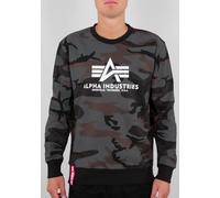 Alpha Industries Basic Camo Sweatshirt, schwarz-mehrfarbig, Größe S für Männer