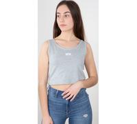 Alpha Industries Basic Crop SL Damen Tank Top, grau, Größe S