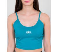 Alpha Industries Basic Crop SL Damen Top, türkis, Größe S